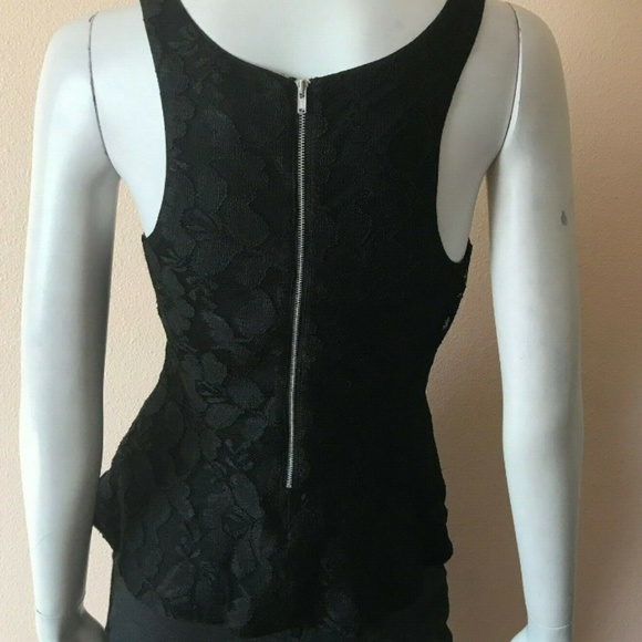 Express Women's Sleeveless Black Lace Top - Picture 3 of 3